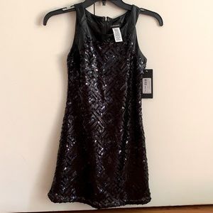 Marciano Girls Sequin Black Dress Size M (10-12)